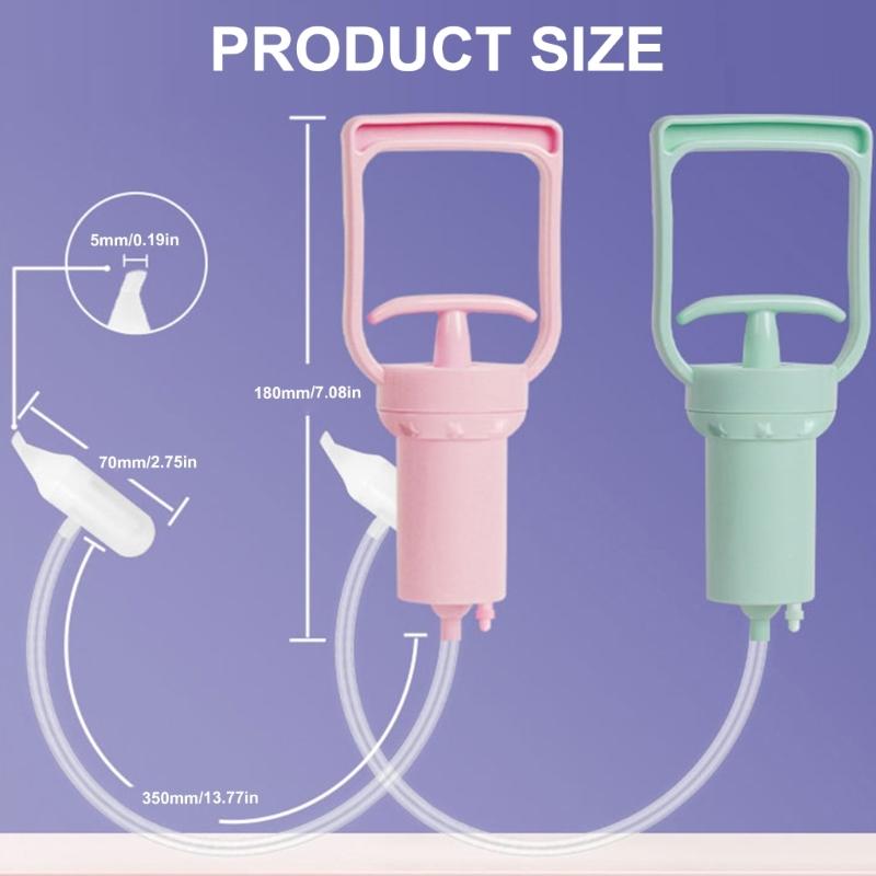 Infant Nose Suction Device, Portable Nasal Aspirator with Gentle Silicone Nozzle, Easy Operate for Congestion Relief