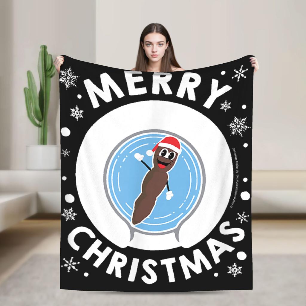 Mr Hankey Merry Christmas Southparkd Blankets Anime Flannel Throw Blanket Summer Air Conditioning Decor Ultra-Soft Warm Bedsprea