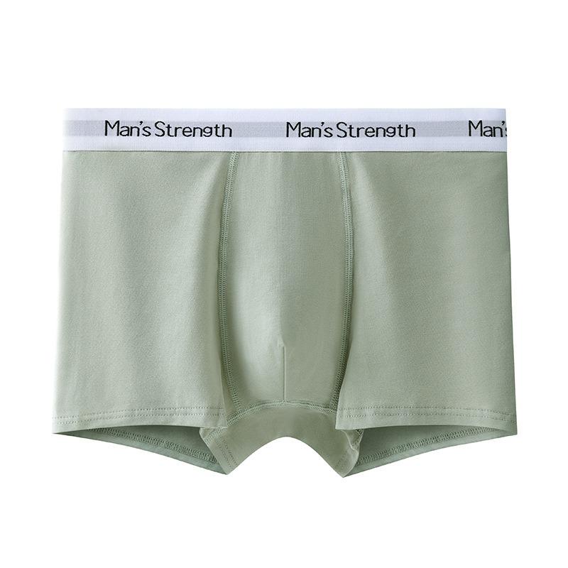 Men S Cotton Boxer Briefs Breathable Antibacterial Printed Seamless Underwear