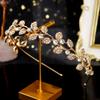 Zinc Zinc Alloy Material Bridal Headwear Rhinestone Crystal Bride Headband Hairbands Korean Style