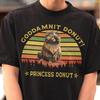 Retro Princess Donut Tshirt - Dungeon Crawler Carl Shirt,Goddamnit Donut and Mongo,Fantasy Bookish
