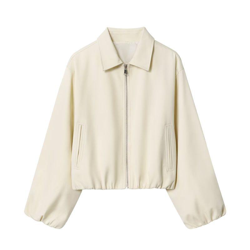 Araltay New Arrival Fashion Style Women's Fashion All-Match Puffy Hem Short Jacket Outwear 83720268