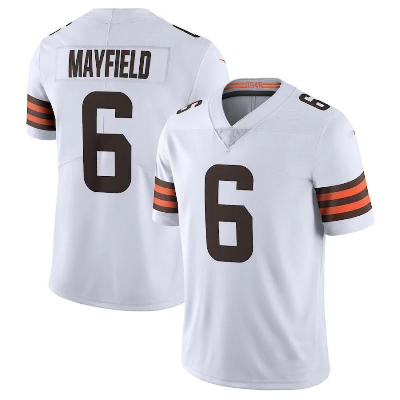 NFL Cleveland Browns 24 Nick Chubb 95 Myles Garrett Embroidered Jersey Men Women Sportswear Cotton Blend