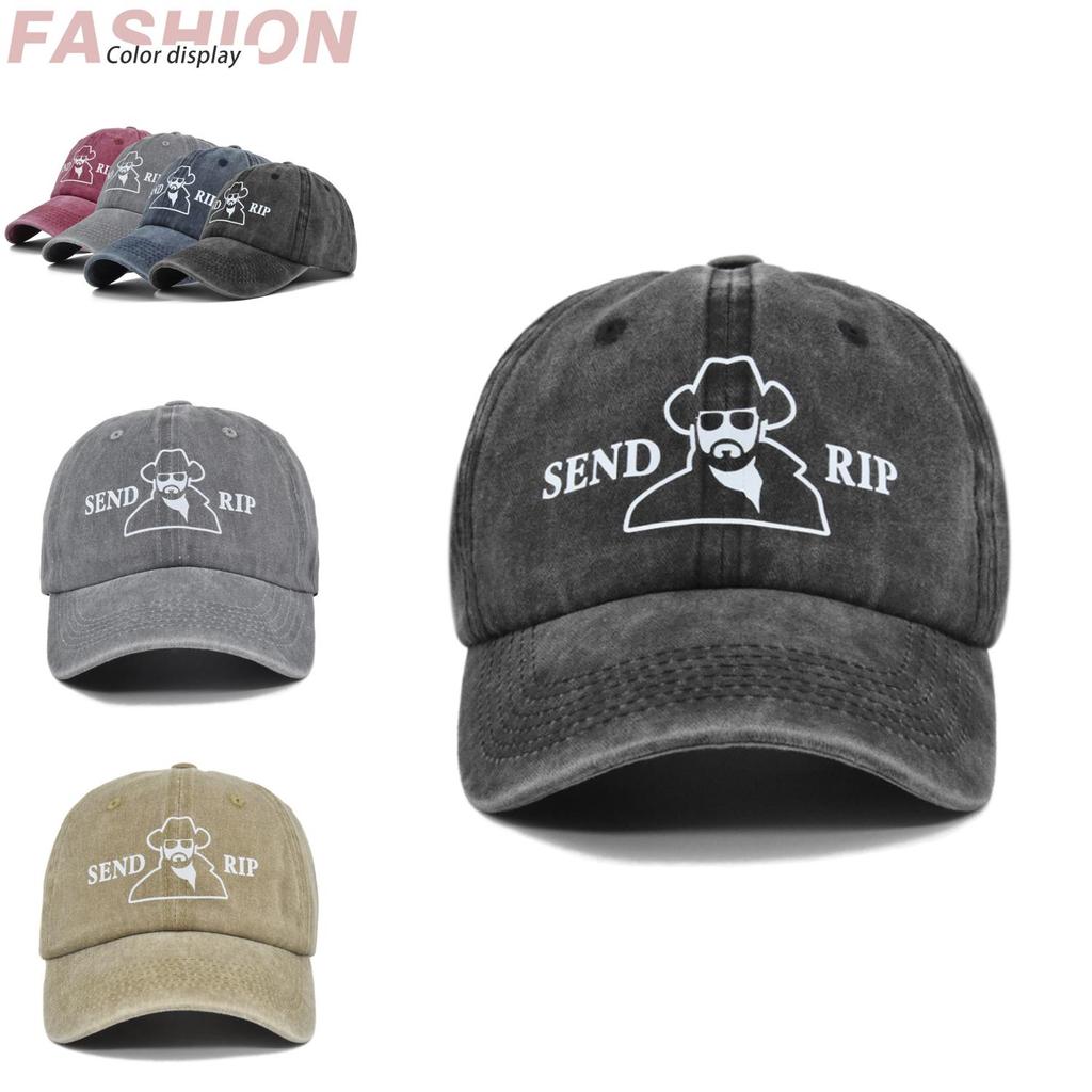 European And American Graffiti Print Baseball Cap Vintage Curved Brim Hat Sun Hat Wholesale Customization