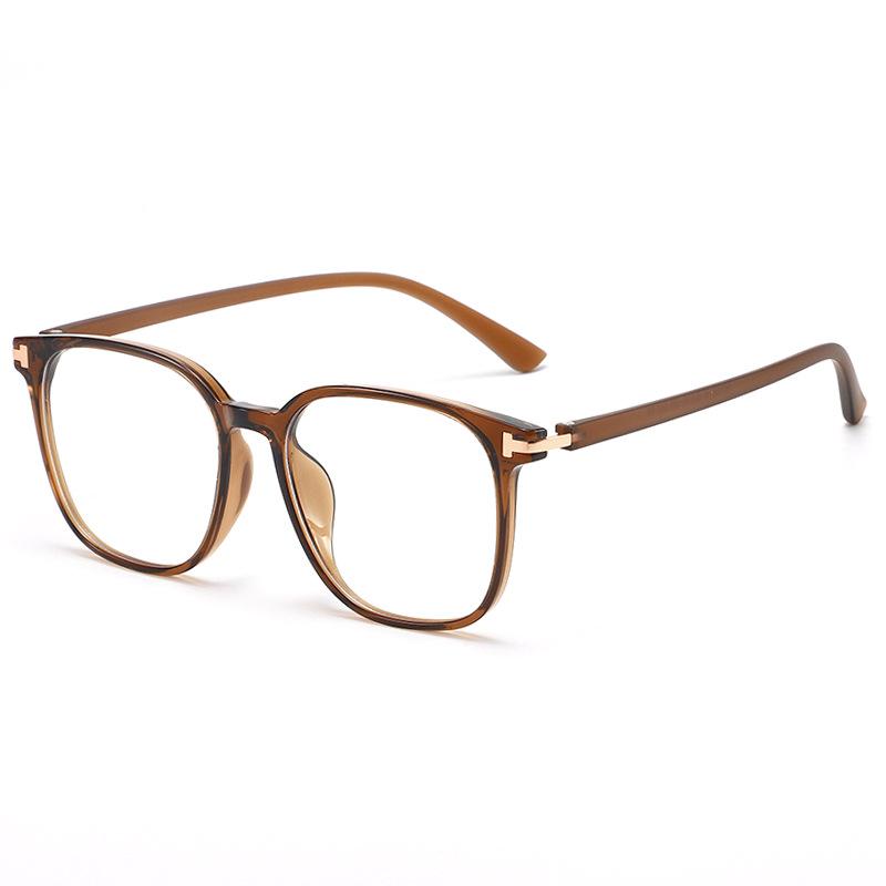 

1341 New TR90 Anti-Blue Light Glasses: Unisex, Stylish Square Frame for Round Faces, Compatible with Prescription Lenses