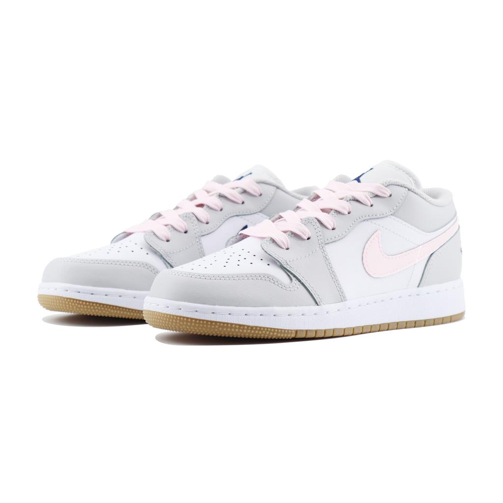 Jordan Air Jordan 1 Low top Vintage Basketball Shoes Unisex Gray Pink 553558-146(Team1253-)