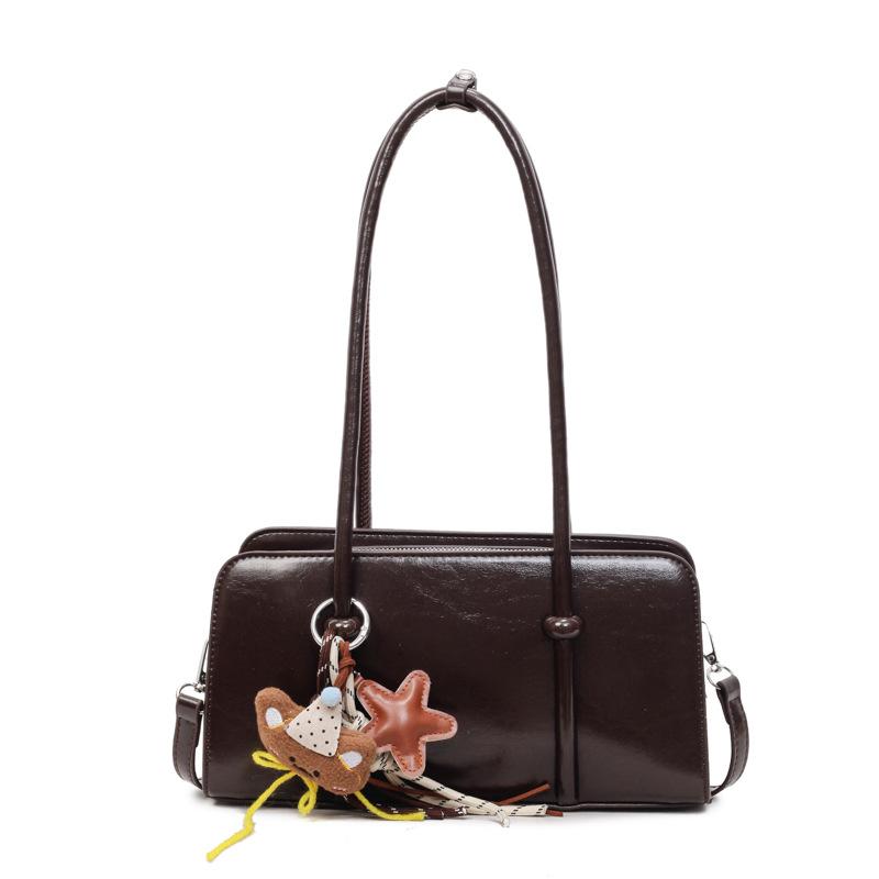 Retro Bag Women's Large Capacity 2025 New Autumn and Winter Versatile Shoulder Underarm Bag Casual Texture Commuter Pillow Bag