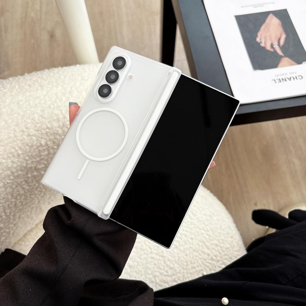 Samsung Z Fold 7 6 5 4 Luxury Matte Skin Feeling for Magsafe Magnetic Phone Case Samsung Z Flip 7 6 5 Shockproof Anti Drop Cover