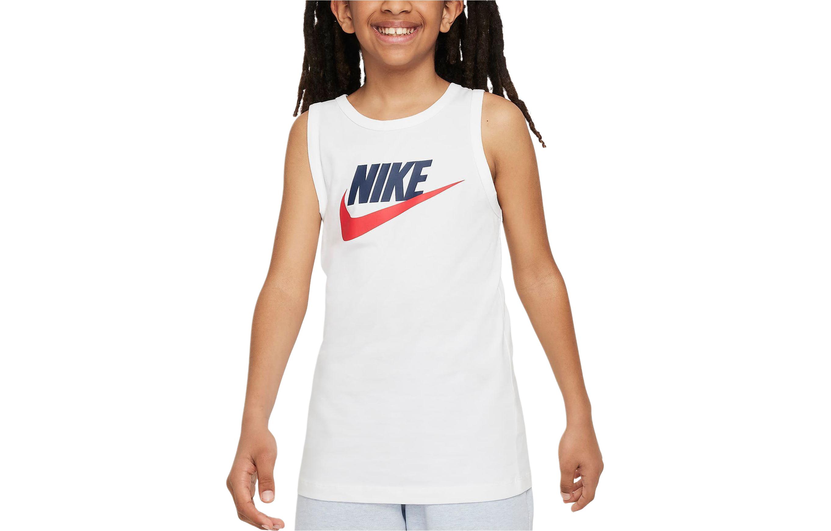 Nike Tank Top Sportswear Essential White Kids  FV5325-100 XL