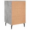 Nightstand, Concrete Gray, 40X40X66 Cm