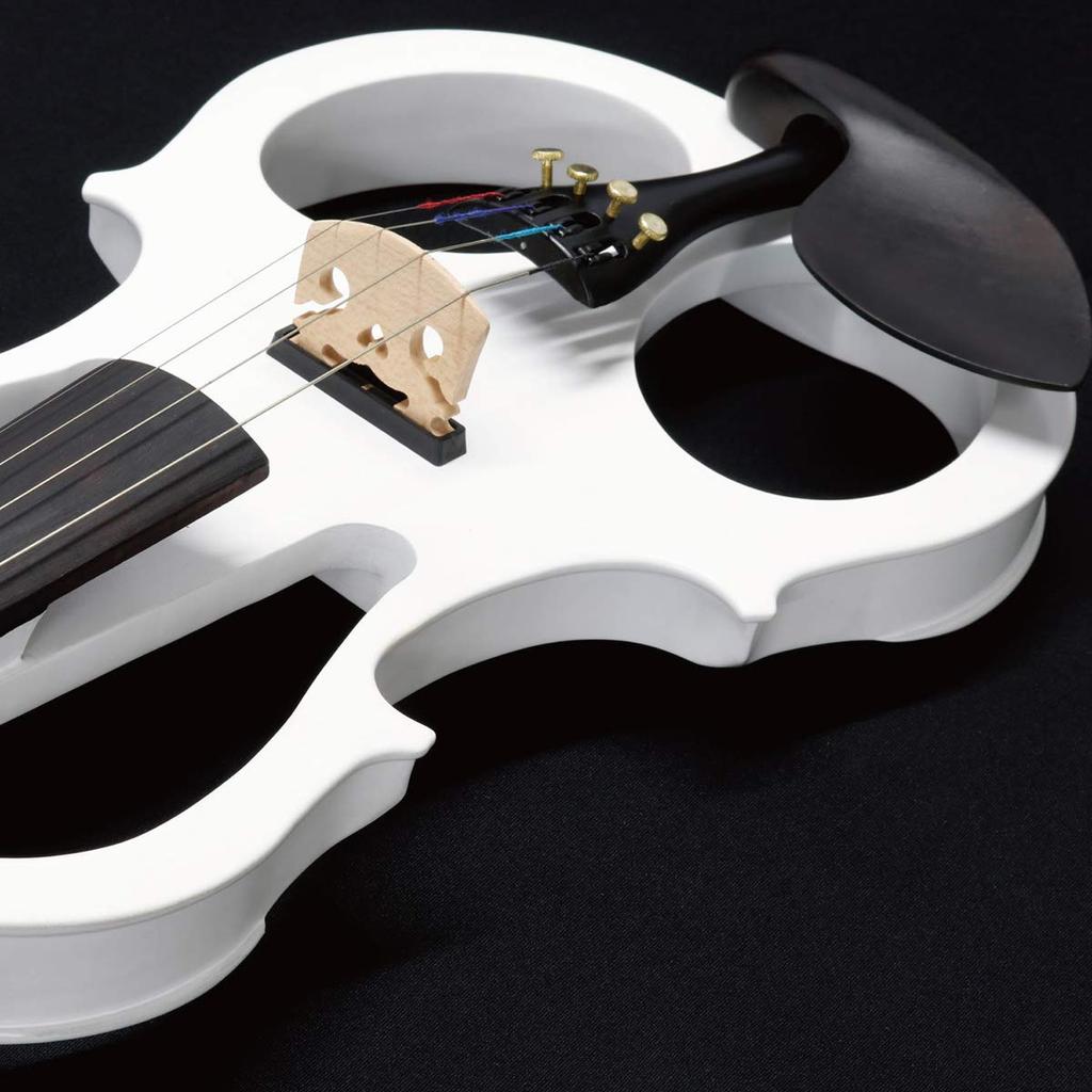 kikutani Elektrisches Geigenset Satinweiß ESV-380 S-WHT