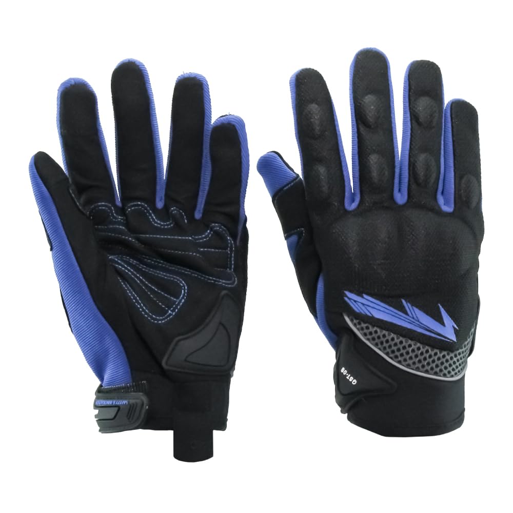 Motorcycle Riding Smartphone XL Smartphone Breathable Mesh Material Gloves, Compatible, GST09, Blue, Size, Operation,
