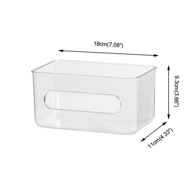 Cutie de depozitare transparentă Cutie de șervețele montată pe perete Mască de unică folosință de mare capacitate