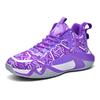 Fashion Purple Men's Basketball Sneakers High Quality Outdoor Sports Shoes For Basketball Man High Top Platform Basket Shoes Men
