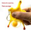 Funny Egg-Laying Chicken Stress Relief Keychain - Squeeze Toy Prank