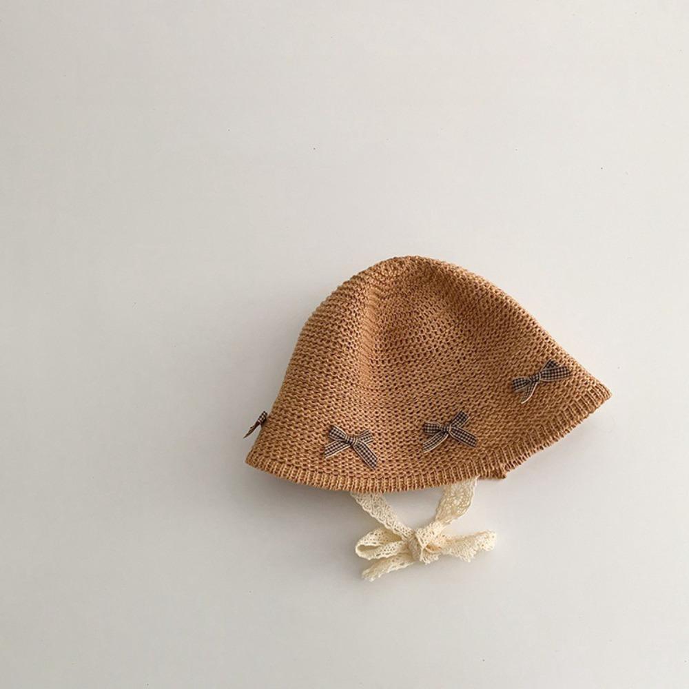 Sun Protection Children Panama Caps Foldable Baby Sun Hat Cute Bow Straw Hat