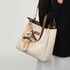 Love Sea Leather Shoulder Bag, Handbag, Women's Tote Bag, Large Capacity, Brown