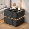 Comodino Smart di Lusso: Design Italiano Moderno Minimalista, Armadietto Multifunzionale per Camera da Letto
