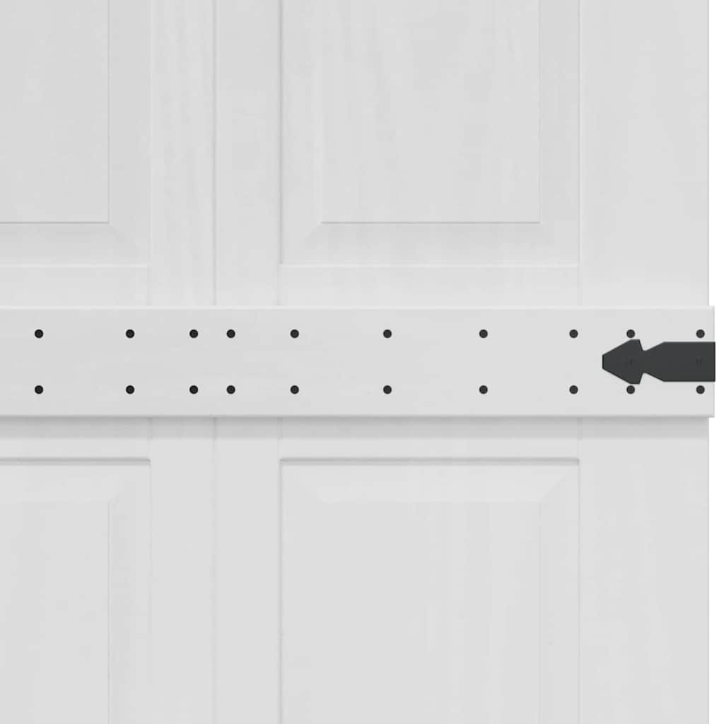Barn Door Corona White 70 x 210 cm Solid Pine Wood