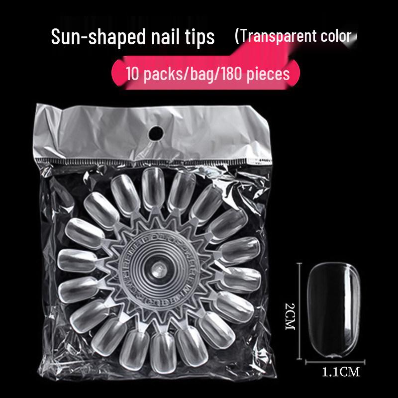 Oval Transparent Nail Polish Swatch Board for Beginners - Practice Tips & Color Display Card