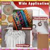 Aug. Adjustable Macrame Tool Holder(108 Pcs), Double Sided Grids, Scissors Ruler For Braiding Bracelets Creation Supplies