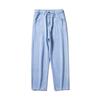 New Outdoor Casual Men's Straight Loose Loose Trendy Style Semi-elastic Waist Solid Color Jeans Men's Sizes Are Mainly S-2XL