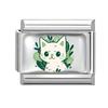 Cute Animal Series Dragonfly Flower Cat Corgi Dog Italian Charm Links Fit 9MM Stainless Steel Bracelet DIY Jewelry Making Gift