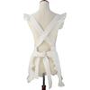 Kids Retro Adjustable Ruffle Apron Kitchen Baking Maid Costume (White)