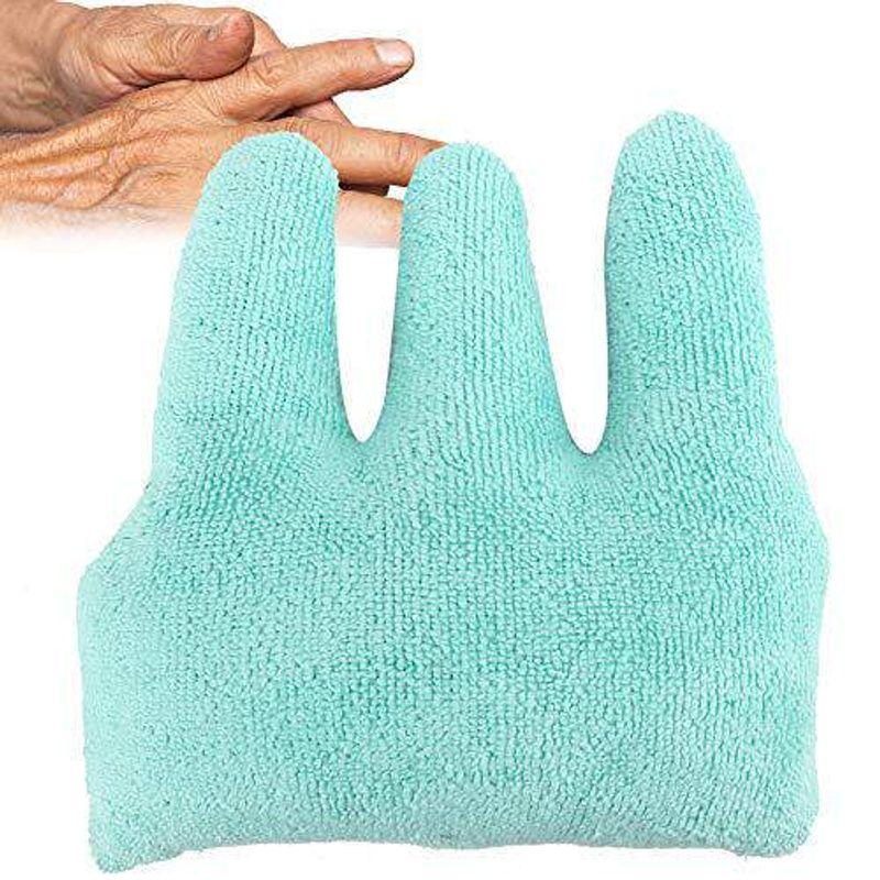 

Hand Care Rehabilitation Grip Pad for Bedridden Elderly, Special Finger Separator Pad to Prevent Finger Rot, Finger Separator Rehabilitation Stick Finger Pads-Three Fingers-Green