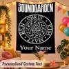 Soundgarden Personalized Wall Tapestry Custom Name Text Polyester Hanging Decor Home Room
