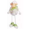 Easter Lamb Made of Wool, White, Decorative Figurine with Hanging Legs, 18cm