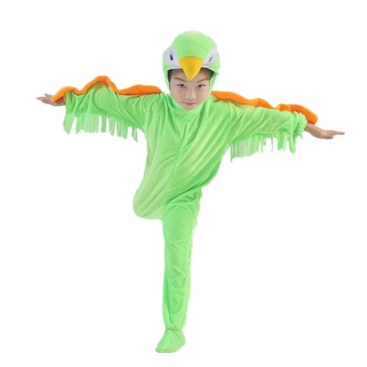 Děti Dospělí Zvíře Pták Voriol Papoušek Vlaštovka Orel Datel Cosplay Maškarní Kombinéza Kostým Dárková Sada Halloween
