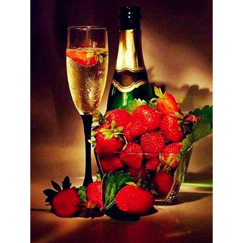 

DIY 5D алмазная живопись женщина красное вино Бокал Алмазная вышивка горный хрусталь полный круглый/мозаика вышивка крестиком домашний декор подарок Full Round 15x20CM