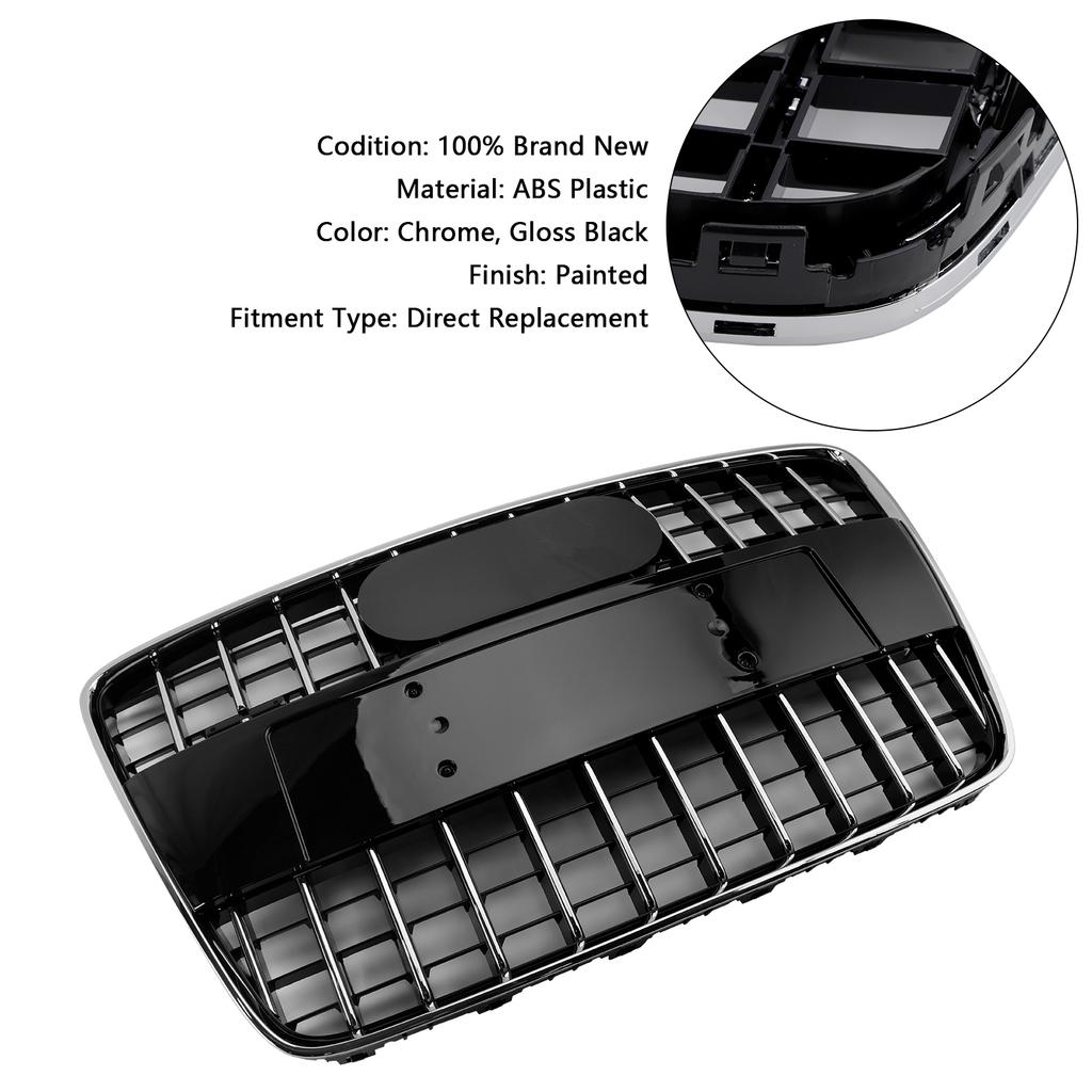Sport Style Front Bumper Radiator Grille Grill Fit Q7 SQ7 2005-2015