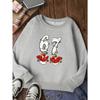 European sizes New Comfortable Kids' Round Neck Sweatshirt, Casual Trendy Fashion, Cute Six Seven Print Top for Ages 3 and Up