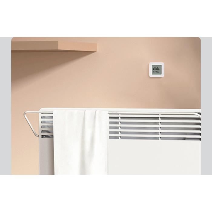 Moniteur de température et d'humidité XIAOMI - Blanc - Objet connecté - Ecran LCD - Fixation facile
