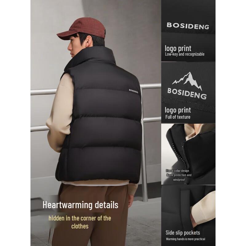 Bosideng Men's Stand Collar Down Vest