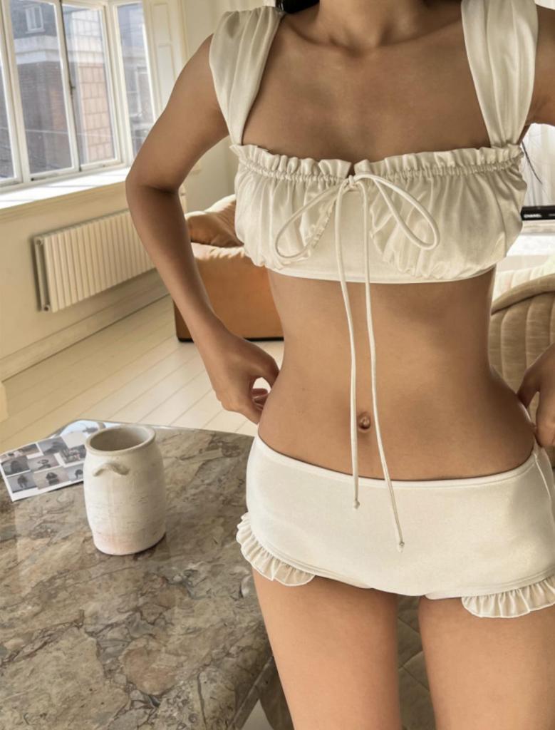 European & American Fashion Solid Color Bikini Two-Piece Women’s Swimsuit - 2025 Collection