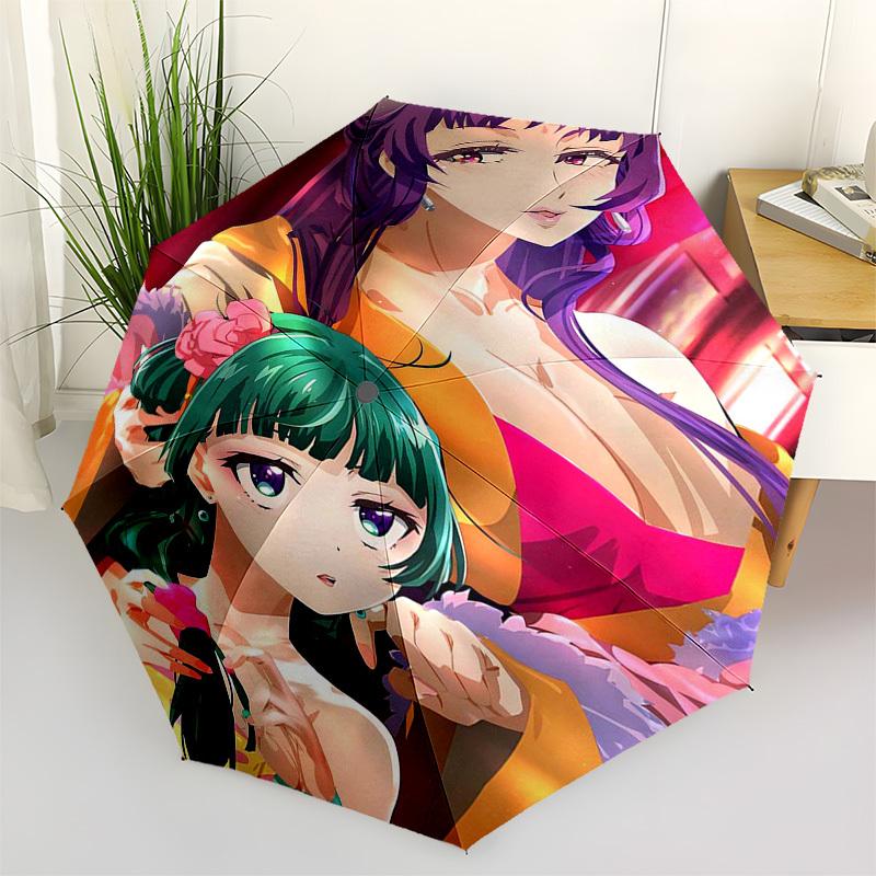 

1pc Outdoor Umbrella with Anime Characters - Automatic Opening/Closing, Portable 3-Fold Design, 8-Bone Iron Frame, Perfect Gift for Fans, Travele