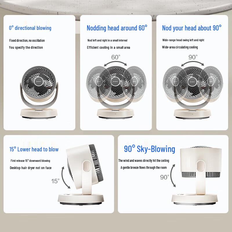 AIRMATE FA15-R106 USB Desktop Air Circulator Fan