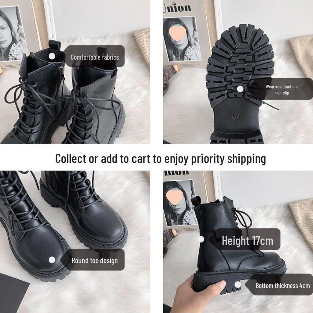 2025 Women's Trendy British Winter Cotton Short Boots