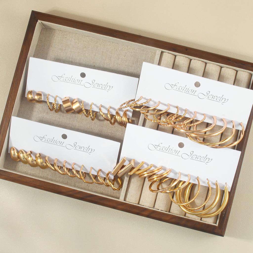 Hot-selling Plain Ring Earrings Set, Earrings, Foreign Trade Earrings.