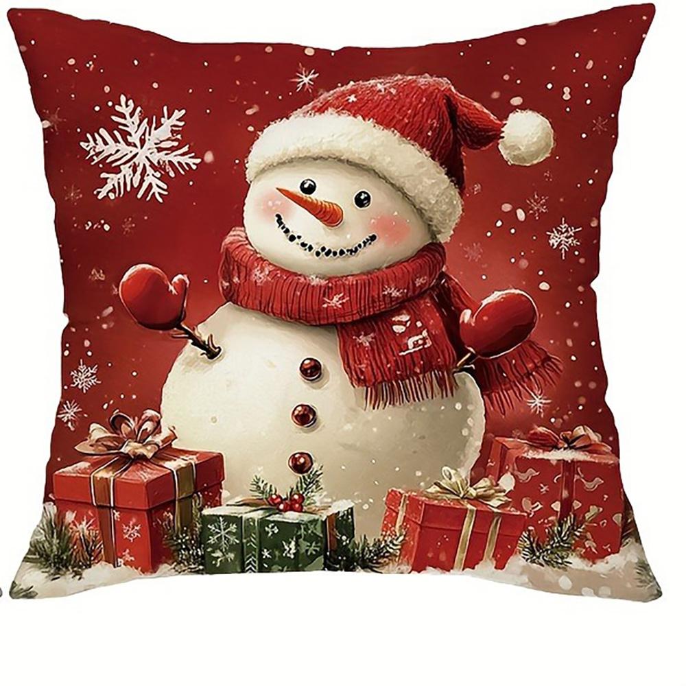 1pcs Christmas-themed Pillow Covers Set ,Suitable for Christmas home decoration pillowcase, without pillow core.