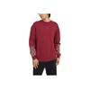 PUMA Round-Neck Pullover Sweater with Cuff Print Unisex Sweater Red 539522-21