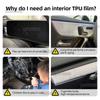 Interior Protective Film for Benz A-Class Amg A35 A45 2024 2025 Navigation Screen Gearbox Anti-Scratch Protection Sticker LHD