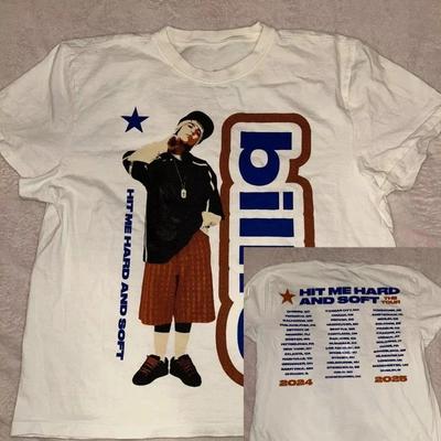 Billie Eilish T-Shirt mit Sternenmuster 2026 Sommer Herren Damen Locker Retro Baumwoll-T-Shirt Locker Lässig Harajuku Streetwear