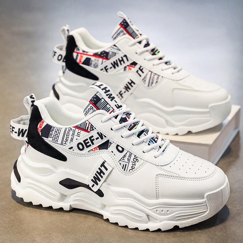 Men S Summer Breathable Casual Running Sneakers Thick Sole Dad Shoes