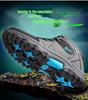 Men's Waterproof Leather Hiking Boots - Insulated, Mid-Top, Cold-Proof for Autumn and Winter
