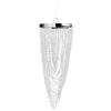 Pendant Chandelier - vidaXL - Crystal - 22 X 58 Cm - E27 - LED - Indoor