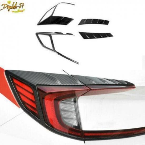 Fit For Hyundai Sonata - Carbon Fiber Rear Tail Light Lamp Cover Trim